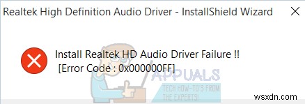 Cách khắc phục lỗi cài đặt trình điều khiển âm thanh Realtek HD Audio 