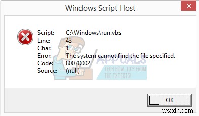 Cách sửa lỗi máy chủ Windows Script khi khởi động 