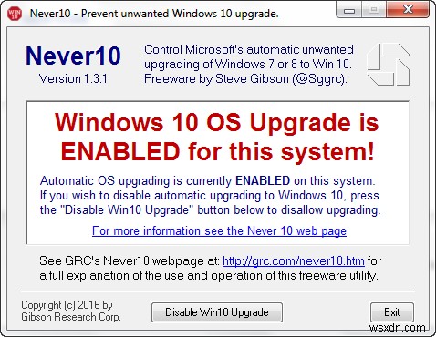 GIẢI QUYẾT:Dừng nâng cấp Windows 7 lên Windows 10 