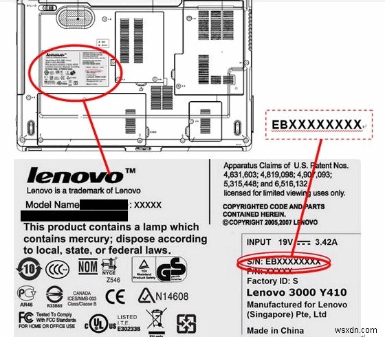 Cách xác định Số sê-ri LENOVO của bạn 