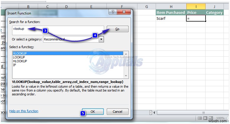 Cách sử dụng hàm VLOOKUP trong Excel 