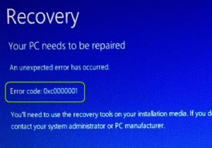 Khắc phục:Các bước để sửa lỗi Winload.EFI / 0xc0000001 