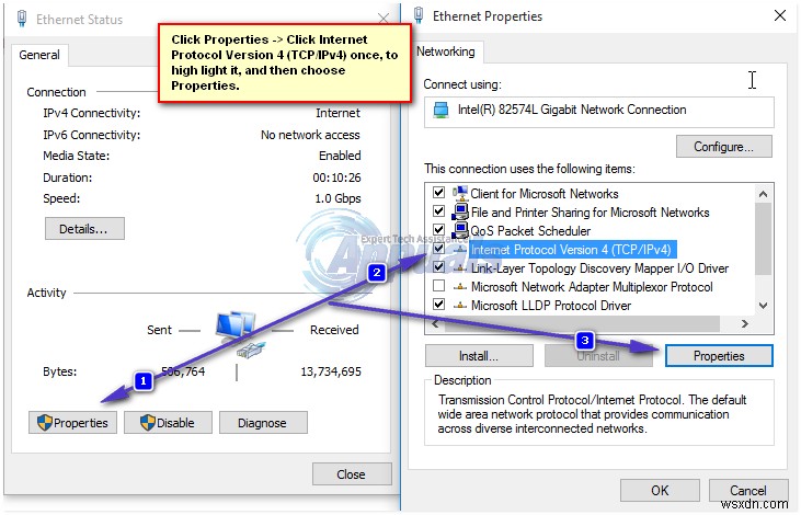 Khắc phục:Các bước để Đặt lại và Thay đổi Địa chỉ IP 