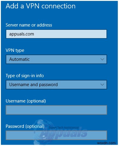 Cách thiết lập Kết nối VPN trong Windows 10 