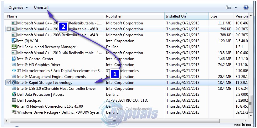 Khắc phục:Sử dụng CPU cao bằng IAStorDataSvc 