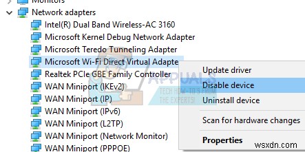 Khắc phục:Windows 10 sẽ không tự động kết nối với WIFI 