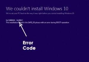 Khắc phục:Lỗi Windows 10 C1900101 - 0x20017 