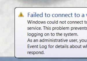 Khắc phục:Không kết nối được với dịch vụ Windows 