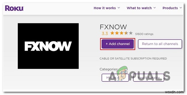 Kích hoạt FXNOW trên Roku, Smart TV, Xbox và các thiết bị khác 