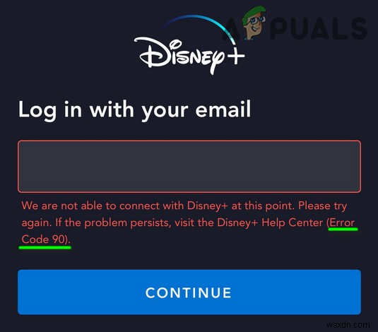 Cách sửa mã lỗi đăng nhập Disney Plus 90 