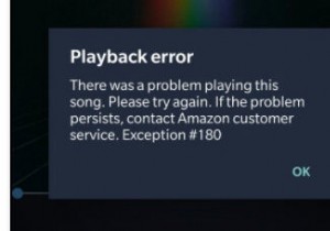 Khắc phục:Lỗi phát lại âm nhạc trên Amazon  Exception # 180  
