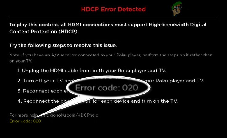 Roku HDCP Error Detected Error Code:020 là gì và cách khắc phục nó như thế nào? 