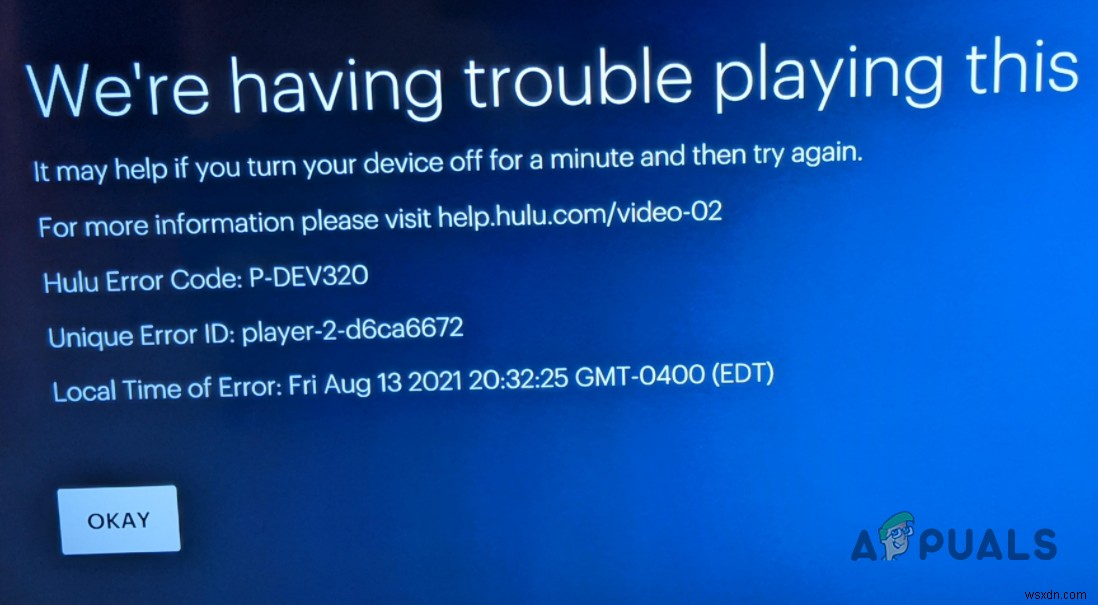 Mã lỗi Hulu P-DEV320? Hãy thử các phương pháp này