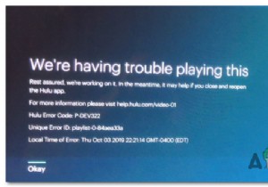 Cách sửa mã lỗi Hulu P-DEV322