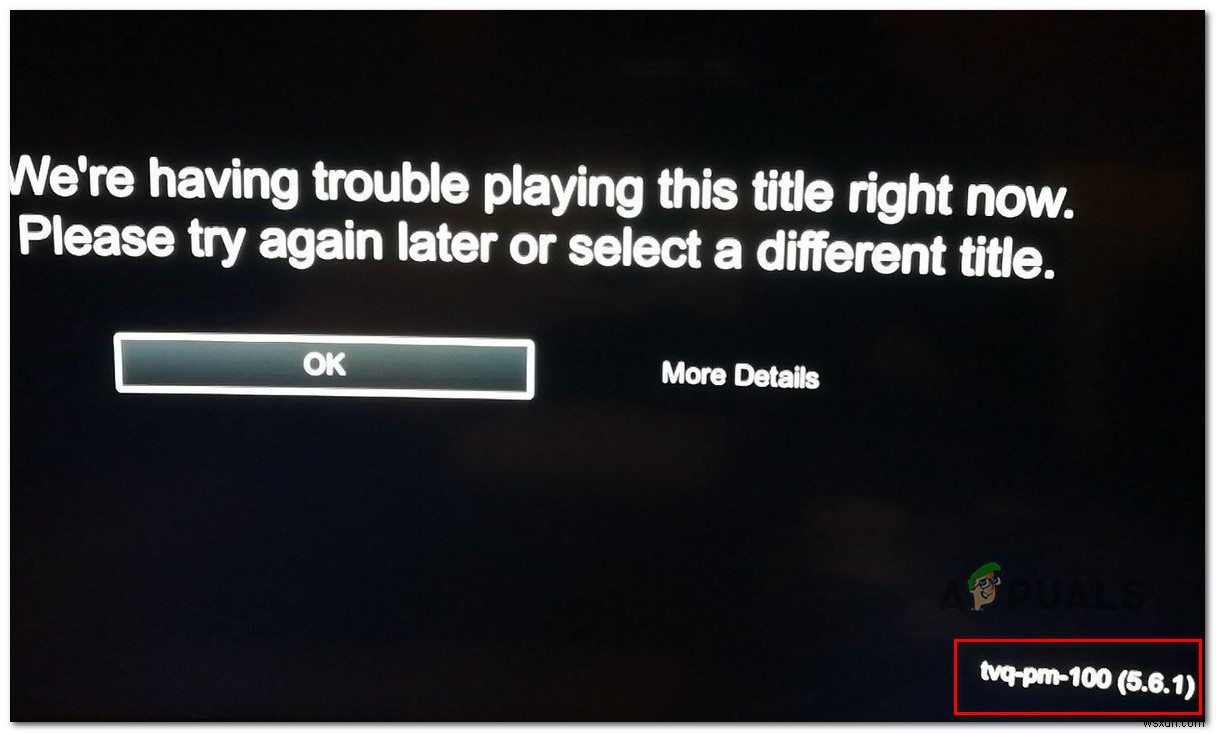 [FIX] Mã lỗi TVQ-PM-100 trên Netflix 