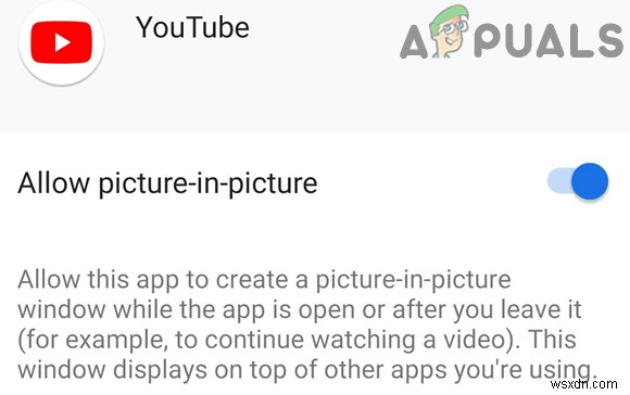 Khắc phục:YouTube Picture In Picture không hoạt động 
