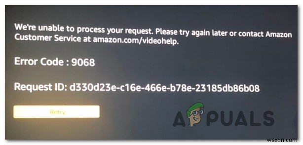 Cách khắc phục Mã lỗi Amazon Prime 9068 