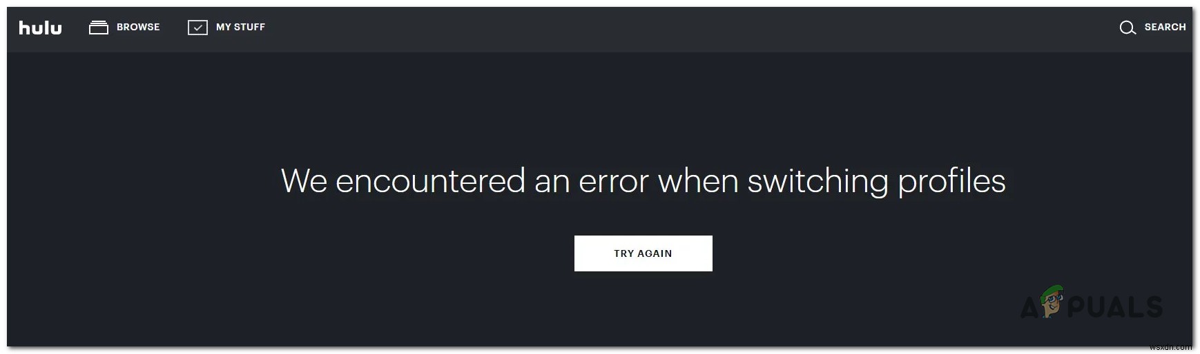 [Khắc phục sự cố] Hulu Chúng tôi đã gặp lỗi khi chuyển đổi hồ sơ 