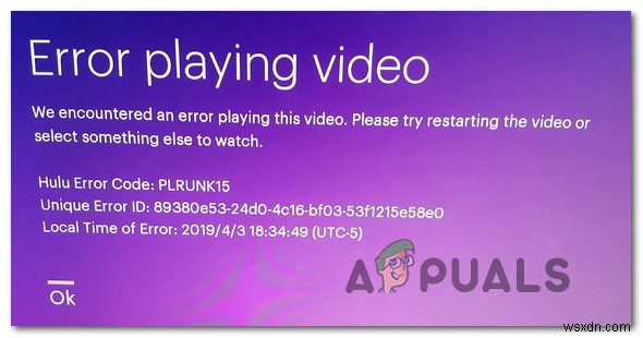 Cách sửa mã lỗi Hulu PLRUNK15 và PLAREQ17 