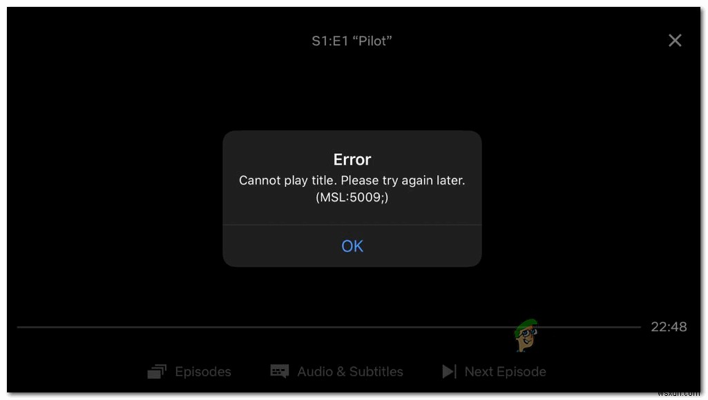 Cách khắc phục lỗi Netflix 5009 (Không thể phát tiêu đề) 