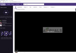 Khắc phục:Màn hình đen Twitch 