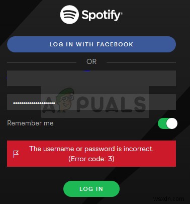 Khắc phục:Mã lỗi Spotify 3