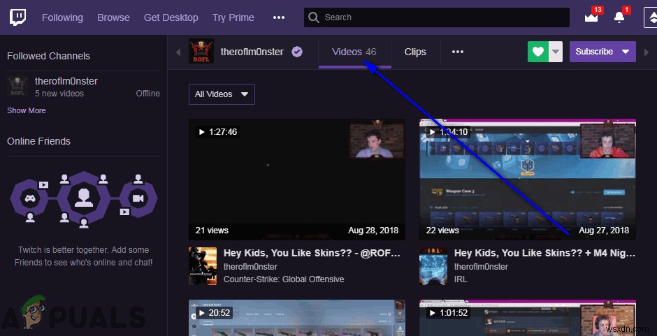 Làm thế nào để dễ dàng tải xuống video Twitch VODs? 