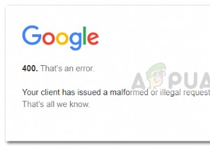Khắc phục:Lỗi 400 của YouTube “khách hàng đã đưa ra một yêu cầu không đúng định dạng hoặc bất hợp pháp” 