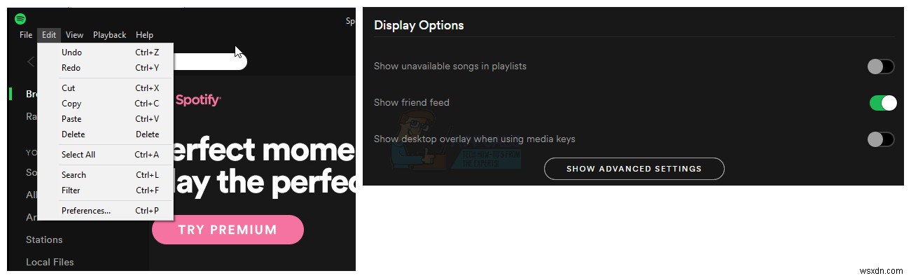 Cách tắt lớp phủ Spotify trên Windows 10 