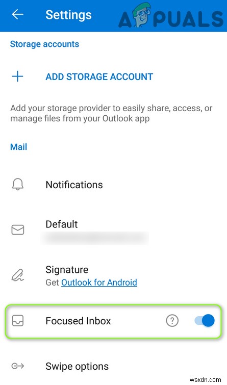 Bật hoặc tắt Hộp thư đến Ưu tiên trong Outlook (WEB) 
