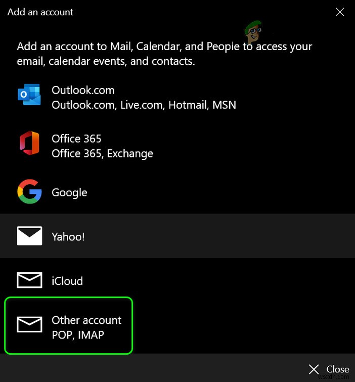 Khắc phục:Mã lỗi 0x8019019a khi thiết lập Yahoo Mail trong Windows 10 Mail App 