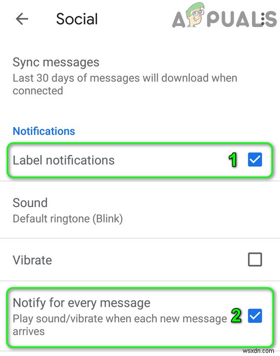 Khắc phục:Thông báo Gmail không hoạt động 