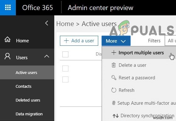 Di chuyển từ Gmail sang Office 365 