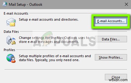 Khắc phục:Outlook không phản hồi 