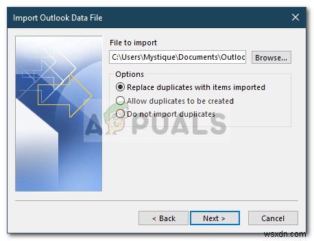 Khắc phục:Không thể tìm thấy Outlook.pst 