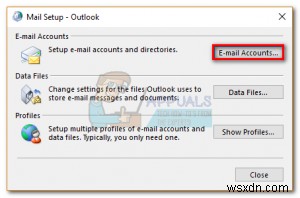 Cách thay đổi hoặc loại bỏ tài khoản chính khỏi Outlook 