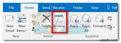 Cách lưu trữ email trong Outlook 2007, 2010, 2013, 2016 