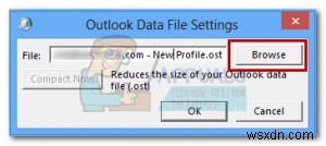 Cách di chuyển tệp dữ liệu ngoại tuyến Outlook (OST) trong năm 2010, 2013 và 2016 
