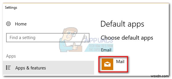 Cách đặt Outlook làm Ứng dụng khách Thư mặc định 