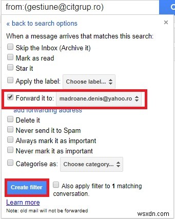 Cách chuyển tiếp nhiều email trong Gmail 