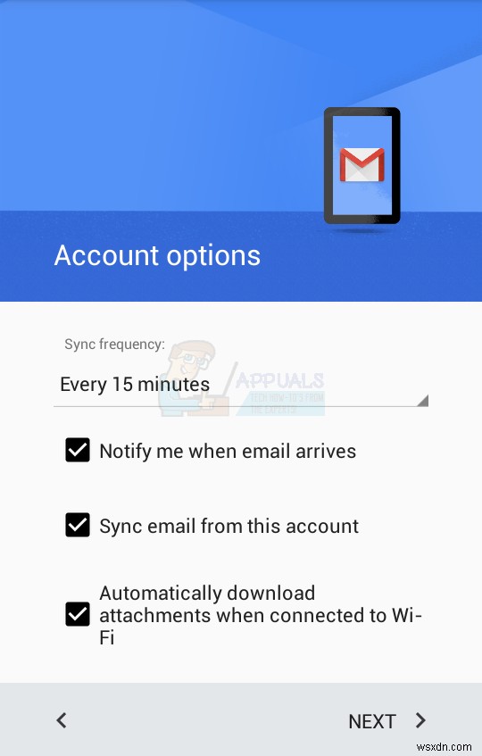 Cách thêm tài khoản email vào điện thoại Android 