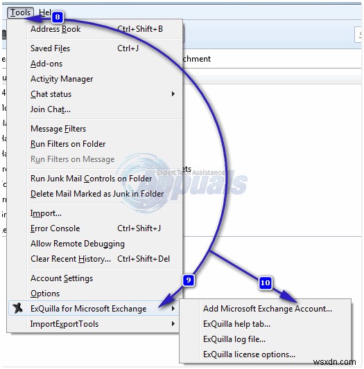 Cách thực hiện:Định cấu hình tài khoản Exchange trên Thunderbird 