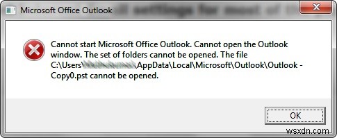 Khắc phục:Không thể khởi động Microsoft Outlook 