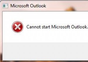 Khắc phục:Không thể khởi động Microsoft Outlook 