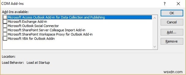 Khắc phục:Không thể khởi động Microsoft Outlook 