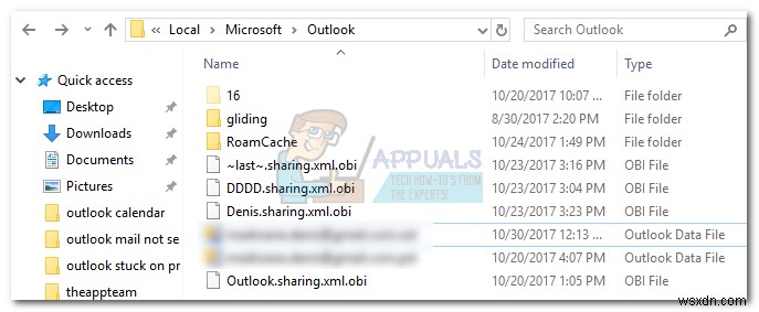 Khắc phục:Outlook bị kẹt khi xử lý