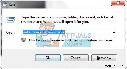 Khắc phục:Outlook không thể đăng nhập. Xác minh rằng bạn được kết nối với mạng và đang sử dụng máy chủ và tên hộp thư thích hợp 