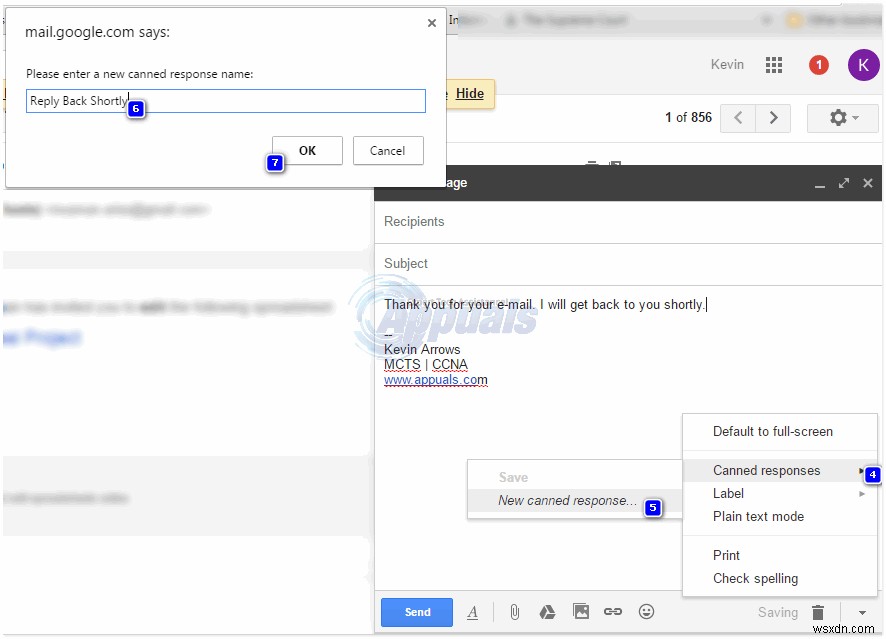 Cách sử dụng câu trả lời soạn trước trong Gmail 