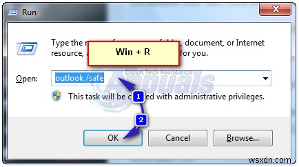 Khắc phục:Lỗi Outlook “Không thể mở bộ thư mục” 