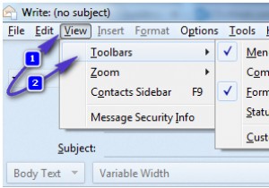 Khắc phục:Gửi và đính kèm các nút bị thiếu trong Thunderbird 
